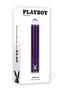 Playboy Amethyst Rechargeable Silicone Vibrator - Purple